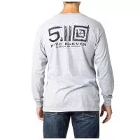 Футболка 5.11 Locked and Logoed L/S Tee, Heather Grey