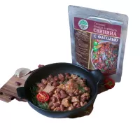 Консервы мясорастительные стерилизованные рубленые "Свинина  с фасолью". Кронидов