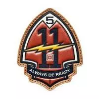 Патч 5.11 Bolt and Arrowhed, Red