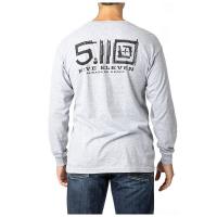 Футболка 5.11 Locked and Logoed L/S Tee, Heather Grey