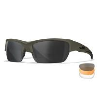 Баллистические очки Wiley X, VALOR 2.5mm, Grey/Clear/Light Rust Lens OD Green Frame