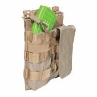Подсумок двойной для магазина AK серии, с фиксатором 5.11 AK Bungee/Cover Double, Sandstone