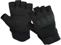 Перчатки без пальцев EDGE Tactical Field 1/2, черные