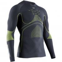 Футболка мужская ENERGY ACCUMULATOR 4.0 SHIRT ROUND NECK LG SL MEN, CHARCOAL/YELLOW