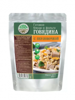 Консервы мясорастительные стерилизованные рубленые. "Каша перловая с говядиной". Кронидов