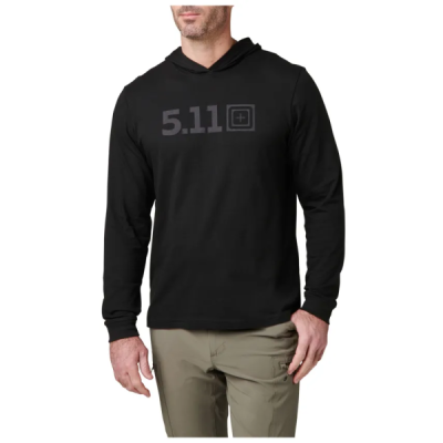 Футболка 5.11 Hooded L/S Tee (Black, S)