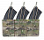 Подсумок под АК Warrior Triple Open Mag Pouch AK47/74, Multicam