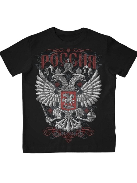 Футболка ПА-028РОС, черная