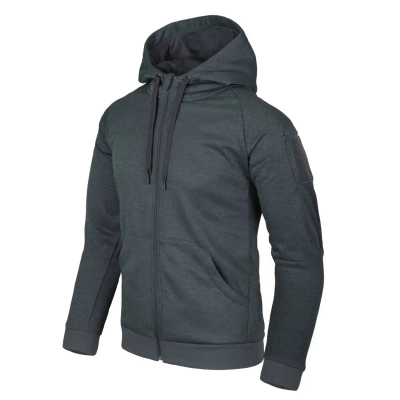 Толстовка Helikon, Urban Tactical Hoodie FullZip (Black-Grey Melange, S)
