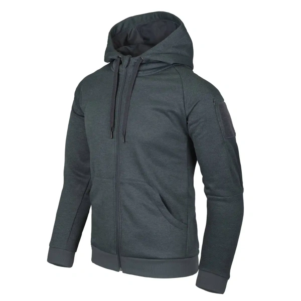 Толстовка Helikon, Urban Tactical Hoodie FullZip (Black-Grey Melange, S)