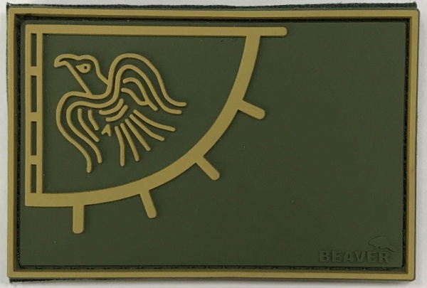 Патч Знамя Рагнара резина, олива