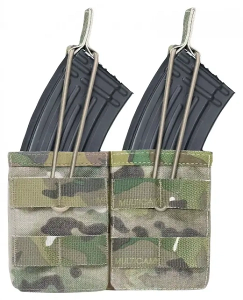 Подсумок под 2 АК Warrior Double Open Mag Pouch AK47/74, Multicam