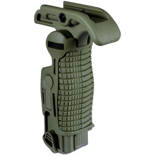 Тактическая рукоять Fab Defense складная с предохранителем на спусковой крючок, зеленая