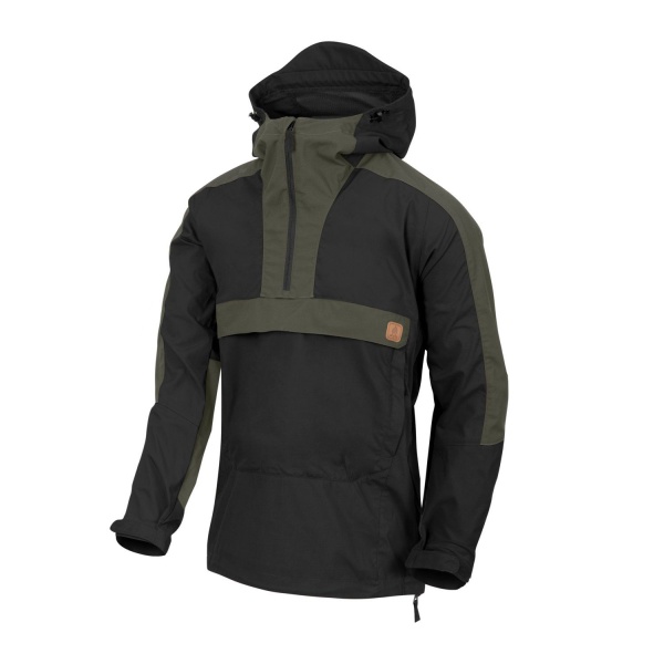 Анорак Helikon Woodsman Anorak Jacket, Black/Taiga Green БЗ