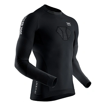 Футболка X-BIONIC INVENT 4.0 RUN SPEED SHIRT LG SL MEN, BLACK/CHARCOAL