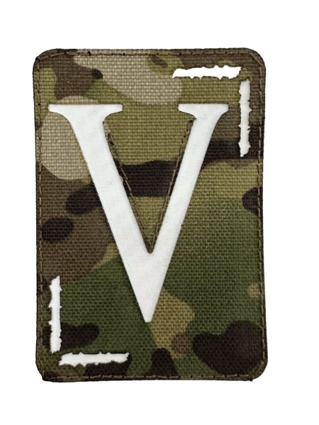 Патч V большой вертикальный, мультикам