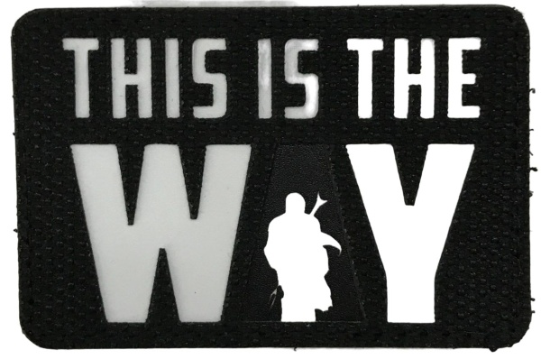 Патч Таков путь, черный-белый