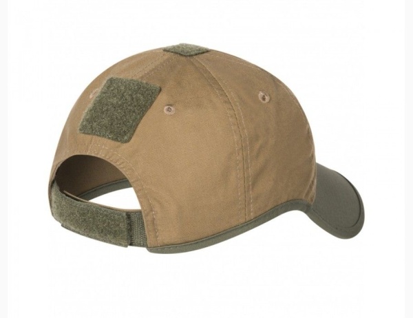 Бейсболка Helikon Logo Cap, PolyCotton Ripstop, Coyote/Olive Green