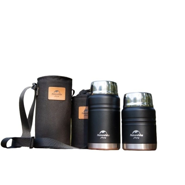 Термос Naturehike NH20SJ041 750мл (для еды), черный