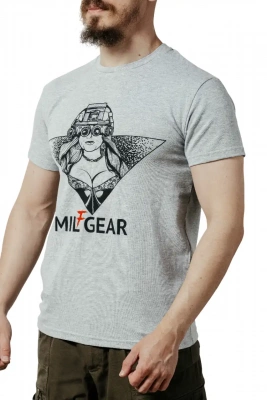 Футболка MILGEAR, MILfGEAR (Melange Grey, S)