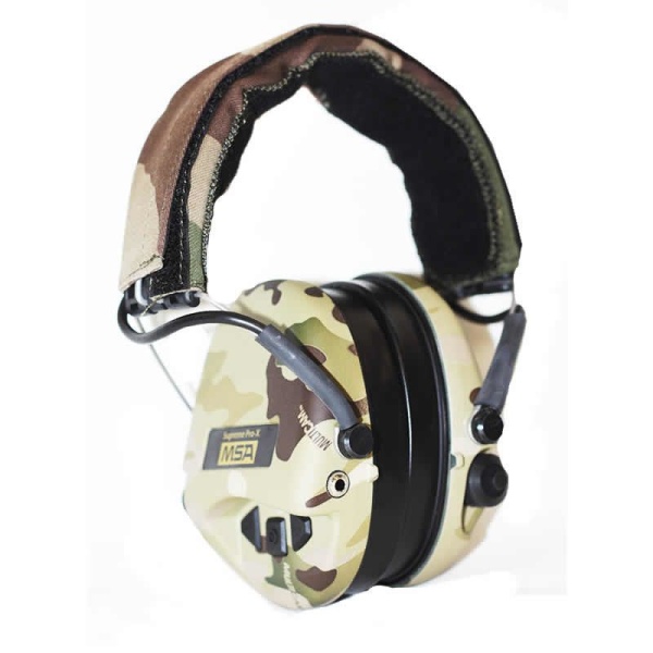 Наушники активные Sordin Supreme with LED Pro-X Camo (камуфляж/камуфл. оголовье)