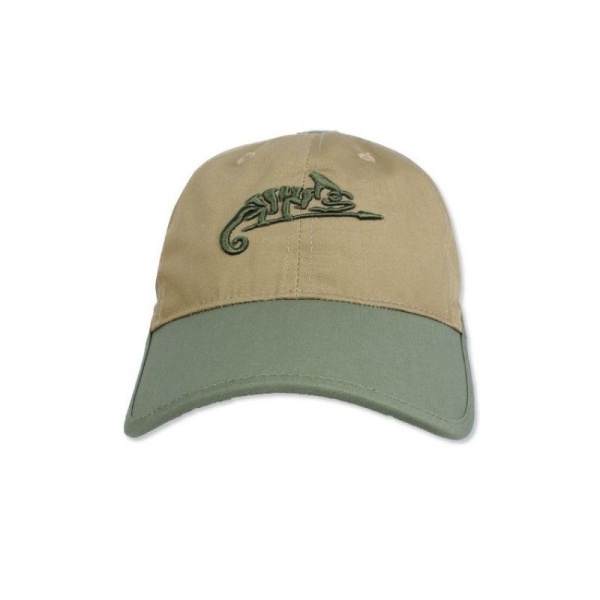 Бейсболка Helikon Logo Cap, PolyCotton Ripstop, Coyote/Olive Green