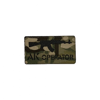 Патч АК оператор, мультикам-черный
