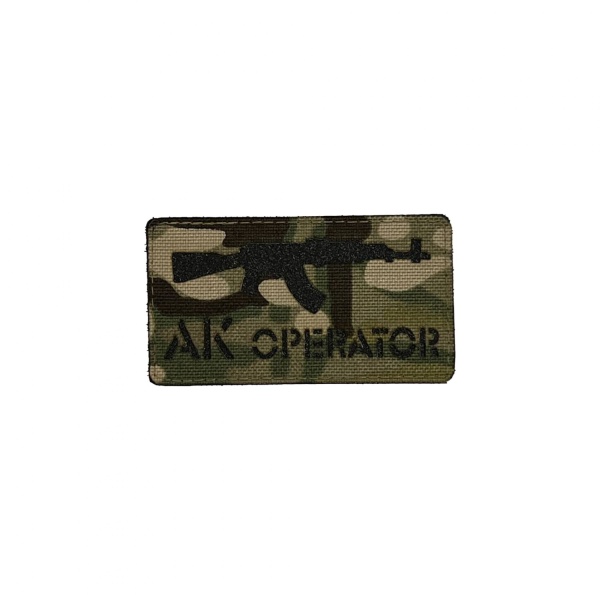 Патч АК оператор, мультикам-черный
