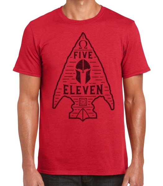 Футболка 5.11 Spartan Arrowhead Tee, Red Heather