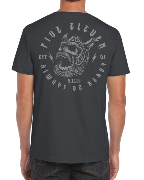 Футболка 5.11 Viking Skull Tee, Grey
