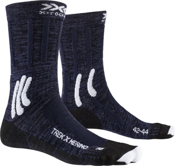 Носки X-SOCKS TREK X MERINO SOCKS, MIDNIGHT BLUE/ARCTIC WHITE