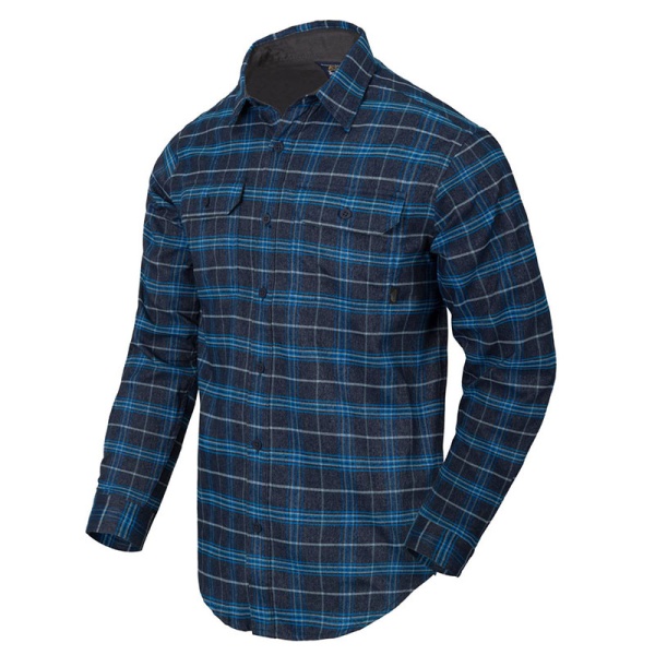 Рубашка Helikon Greyman Shirt, Blue Stonework Plaid