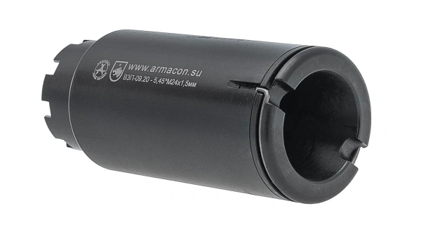 Пламегаситель-маскиратор Armacon 5,45 "Волк-2" М24х1,5 (АК74, АК105, Сайга 5,45 исп. 030, Сайга .223)