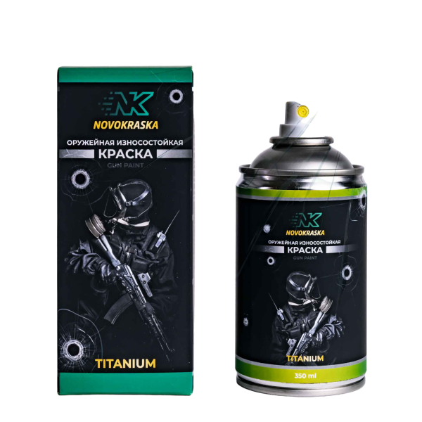 Оружейная краска, серия Titanium, цвет Хаки армейский 350 мл.