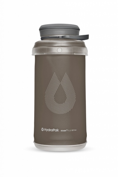 Складная бутылка Hydrapak Stash, емкость 1000 мл., цвет Mammoth Grey