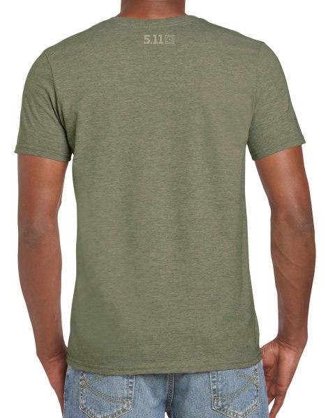 Футболка 5.11 Hex Grid Tee, Military Green Heather