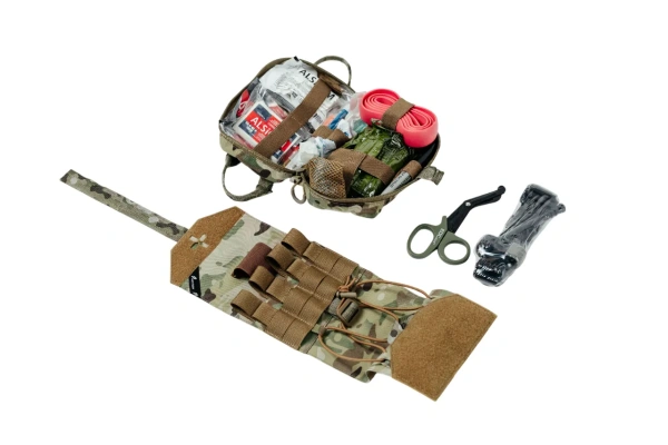 Подсумок Phantom, под аптечку вытяжной, Capsa (Multicam) с содержимым