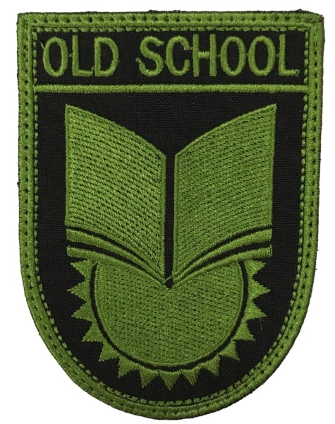 Патч Old school, олива