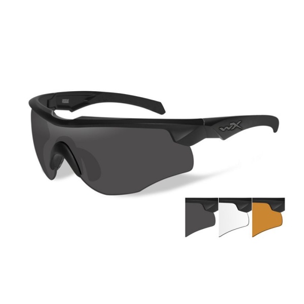 Очки Wiley-X, Rogue Grey/Clear/Light Rust Matte Black Frame