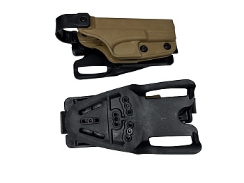Кобура Tactical Warrior, тактика Glock с выносной площадкой "стрела", с ремешком на ногу на салазках