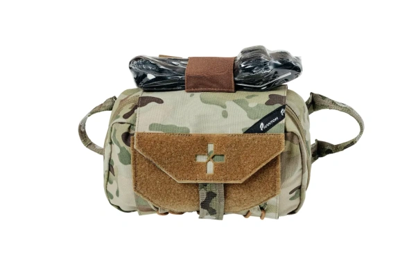 Подсумок Phantom, под аптечку вытяжной, Capsa (Multicam) с содержимым