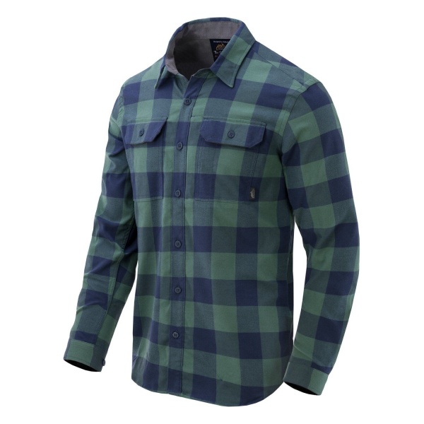 Рубашка Helikon, Greyman Shirt, Moss Green Checkered