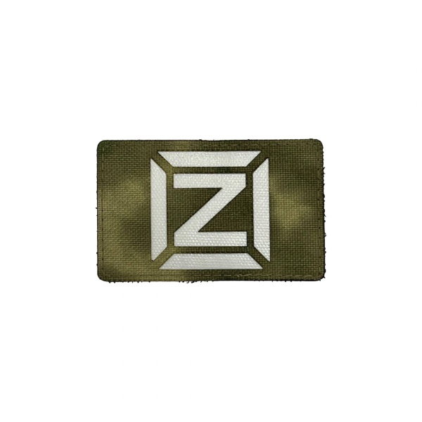 Патч Z малый, мох-белый