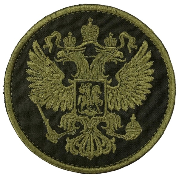 Патч Герб круглый, олива