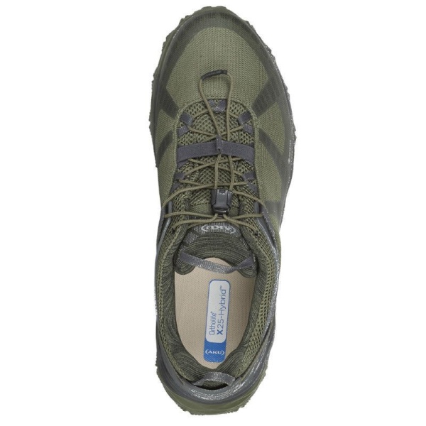 Кроссовки треккинговые AKU Flyrock GTX, Grey / Green
