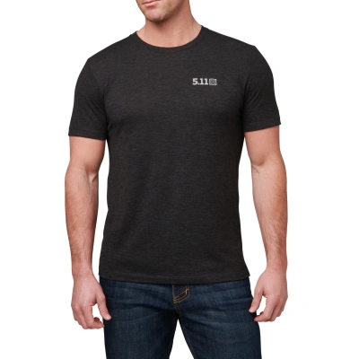 Футболка 5.11 Triblend Legacy S/S Tee (S, Black Heather)