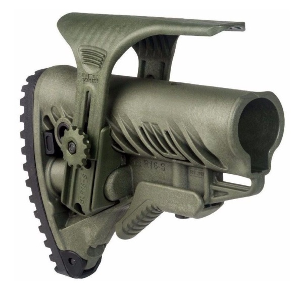 Упор щеки Fab Defense для приклада GLR-16, зеленый