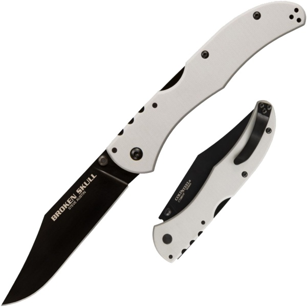 Нож складной Cold Steel, Broken Skull V (Light Grey), CS_54SBSLV