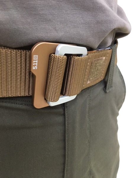Ремень 5.11 Traverse Double Buckle, Battle Brown