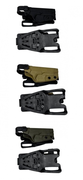 Кобура Tactical Warrior, тактика Ярыгин (ПЯ) с выносной площадкой "стрела", с ремешком на ногу на салазках